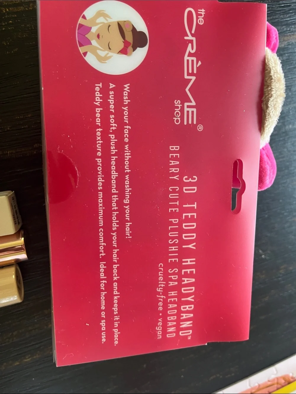 The Crème Shop 3D Teddy Headband & 3 beauty products